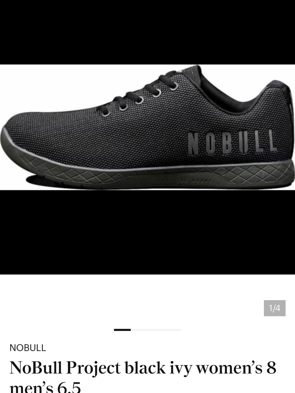 NOBULL Black Men's Minimalist Trainer